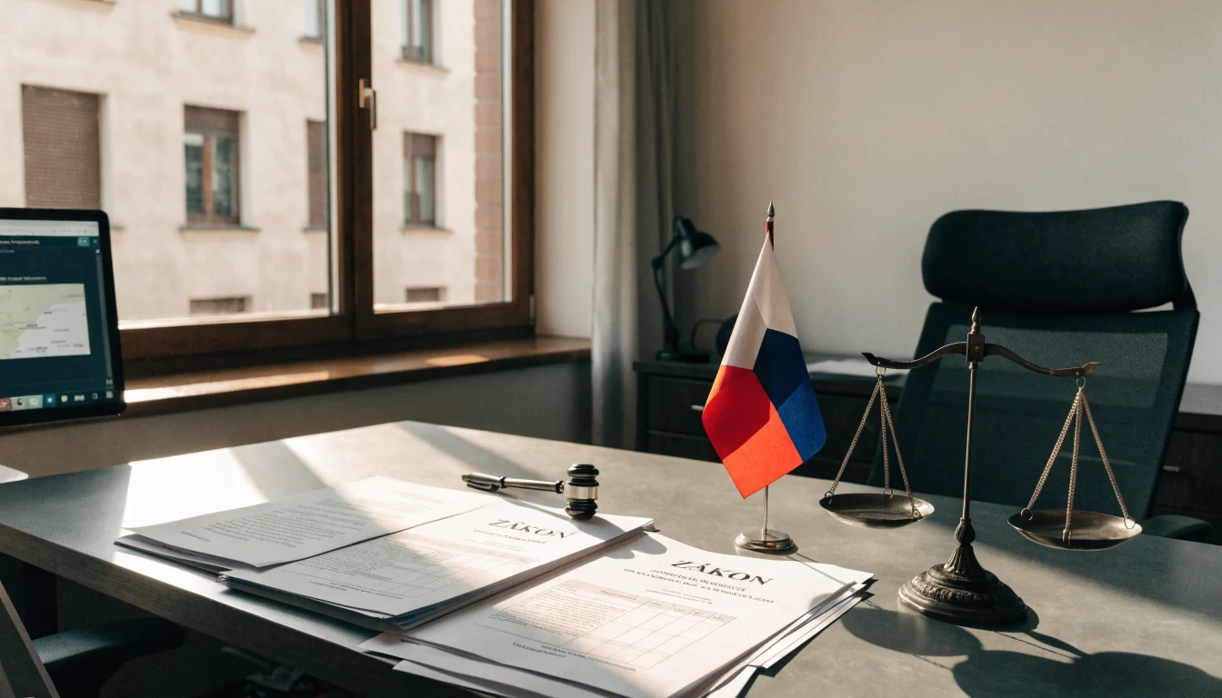 Český právní kancelář, dokumenty, váha a vlajka